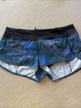 Lululemon Galaxy Print Speed Shorts - size 10